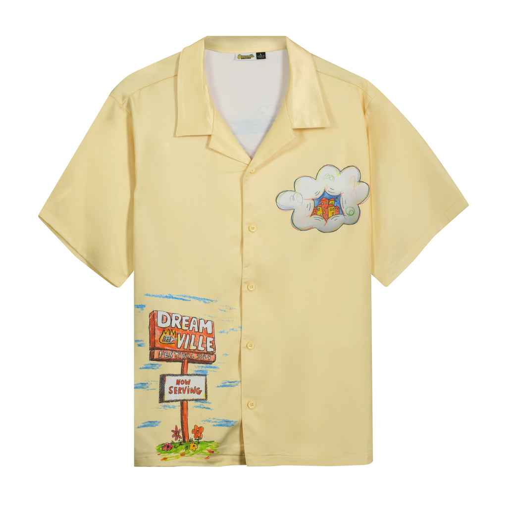 DV Fest 24 Water Tower Yellow Bowling Shirt – Dreamville