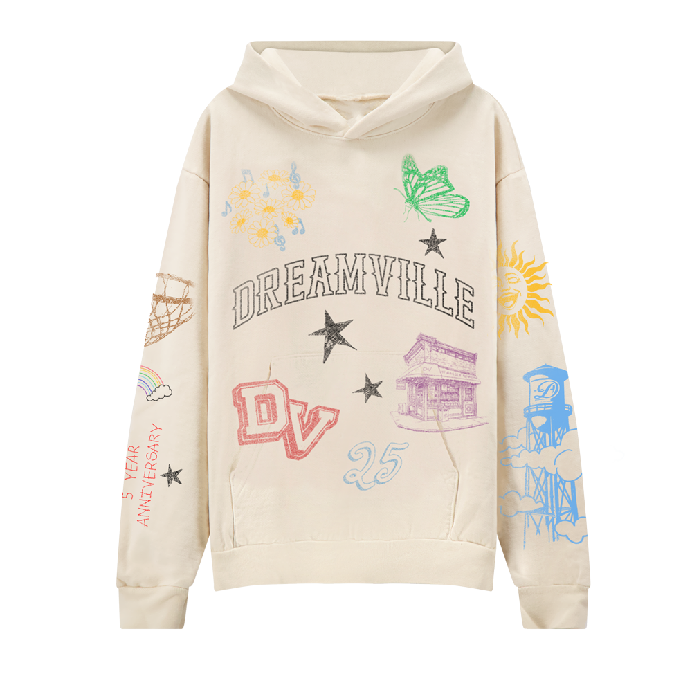 DV 25 Artbook Cream Lineup Hoodie – Dreamville Festival DV 25 Artbook Cream Lineup Hoodie – Dreamville Festival