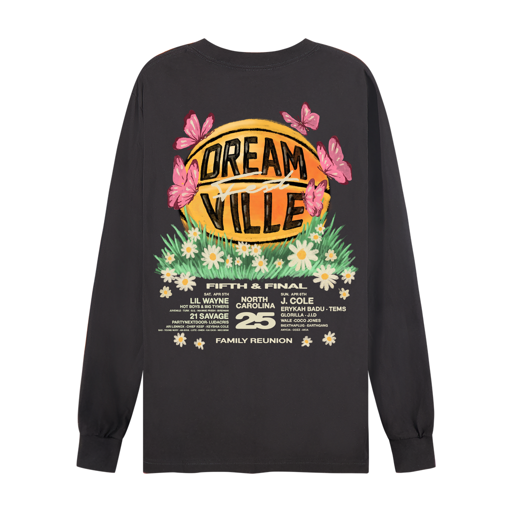 DV 25 Basketball Black Lineup Longsleeve – Dreamville Festival