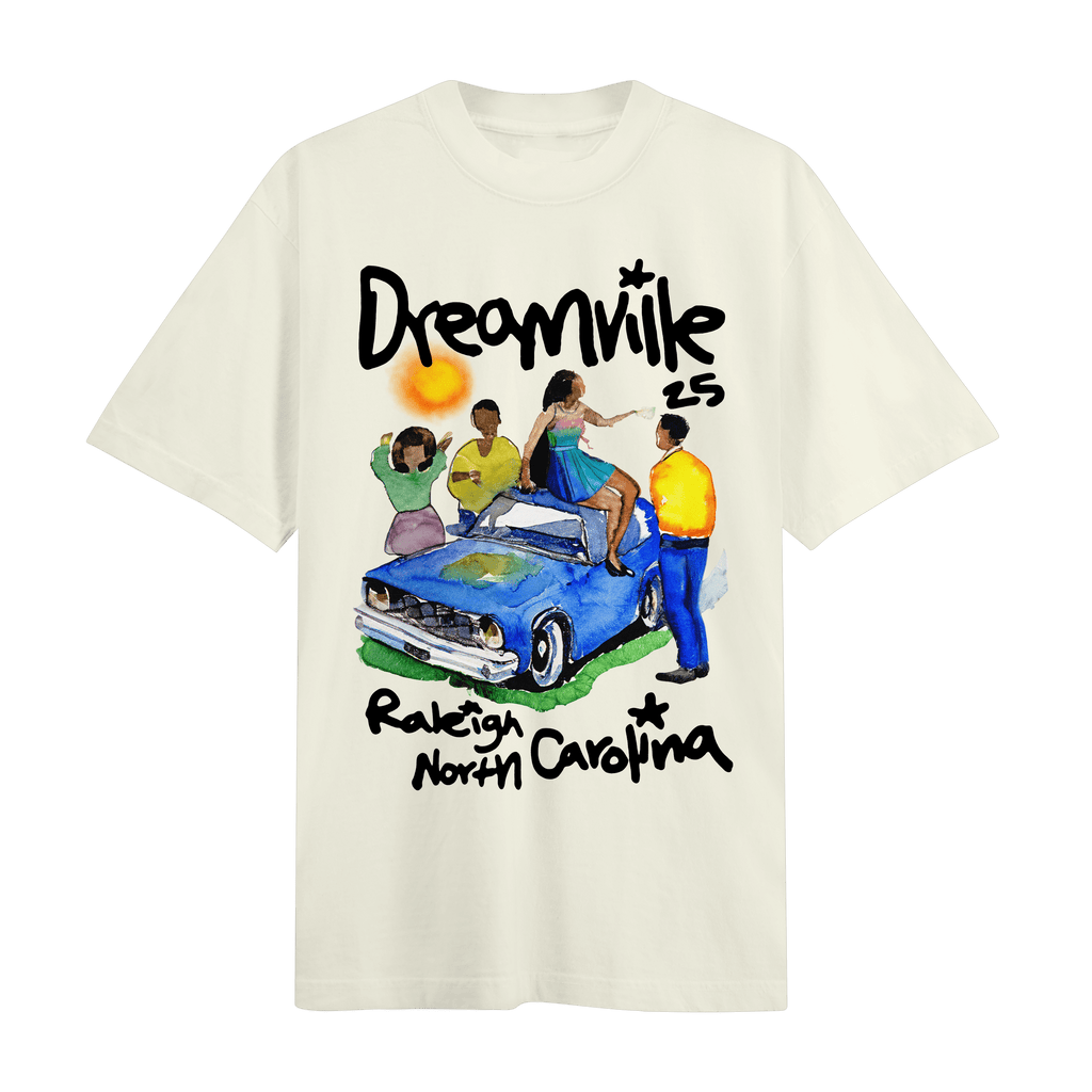 【DEARMINE】Elas Name Tack Tee DV25HometownCreamLineupTeefron