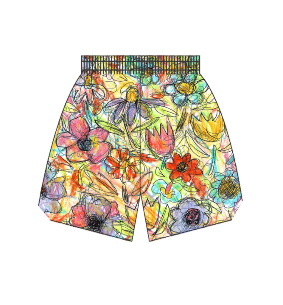 Marithe☆25SS GRAPHIC TEENYLON SHORTS SET UP（2color） Chalk Line Dice Retro Shorts - XX-Large Multi at Amazon