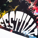 Dreamville Fanned Out Logo Tie Dye Crop Top