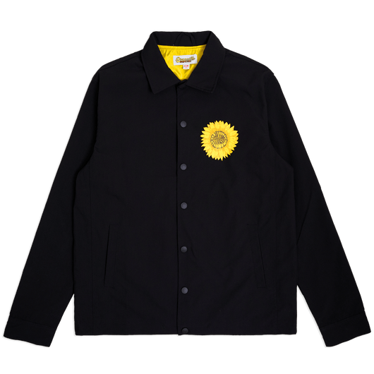 Dreamville Fanned Out Flower Black Coaches Jacket