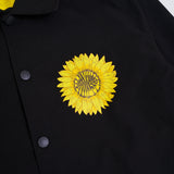 Dreamville Fanned Out Flower Black Coaches Jacket