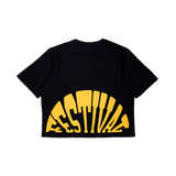 Dreamville Fanned Out Logo Black Crop Top