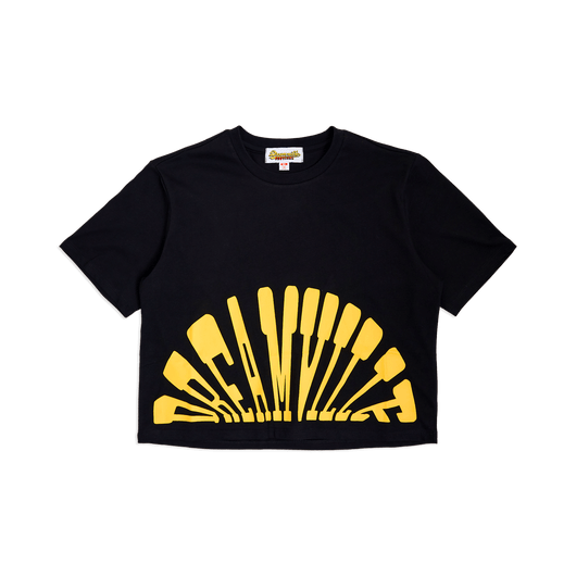 Dreamville Fanned Out Logo Black Crop Top