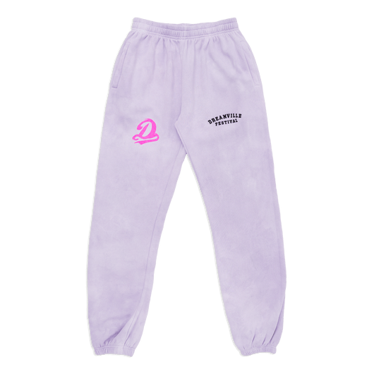 Dreamville Airbrushed D Purple Watercolor Joggers