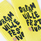 DV Fest Socks - Yellow/White Dip Dye