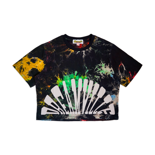 Dreamville Fanned Out Logo Tie Dye Crop Top