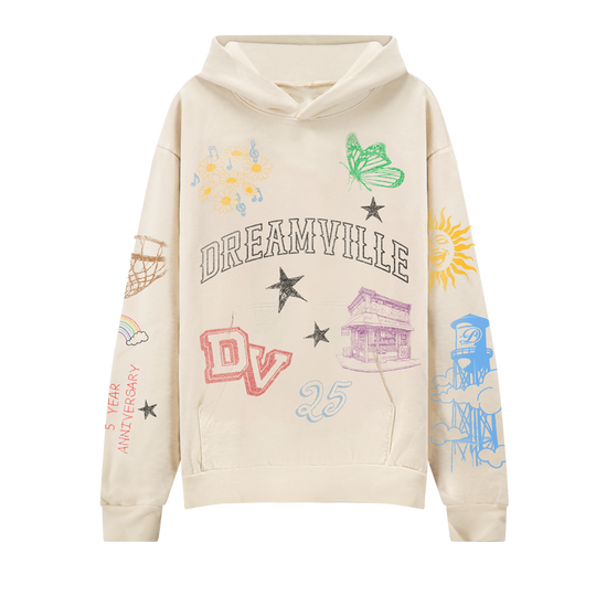 DV 25 Artbook Cream Lineup Hoodie
