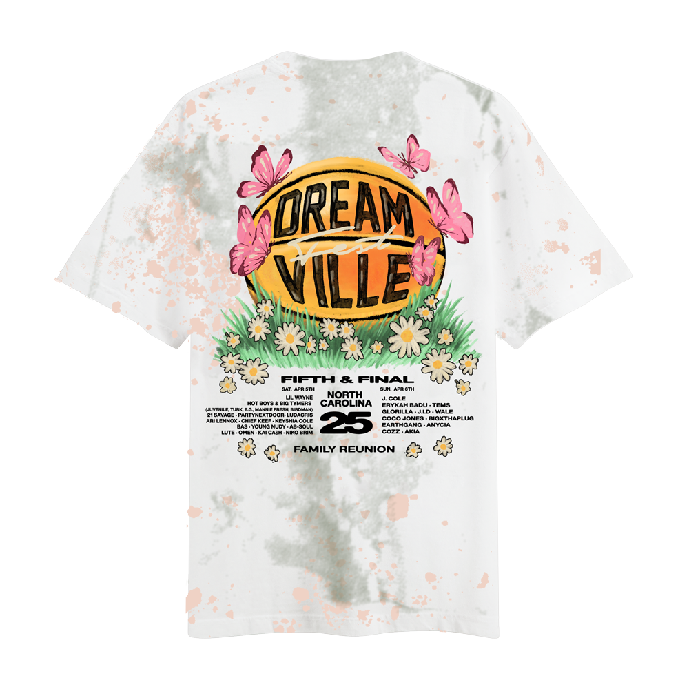 DV 25 Basketball Tiedye Lineup Tee – Dreamville Festival
