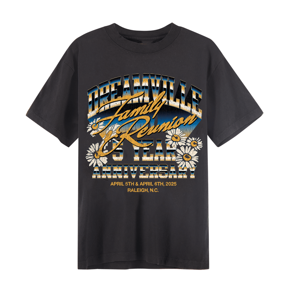 DV 25 Chrome Reunion Black Lineup Tee – Dreamville Festival