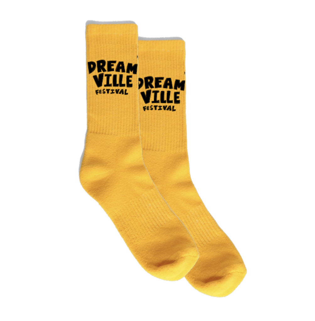 DV Fest 24 Logo Neon Orange Crew Socks – Dreamville Festival