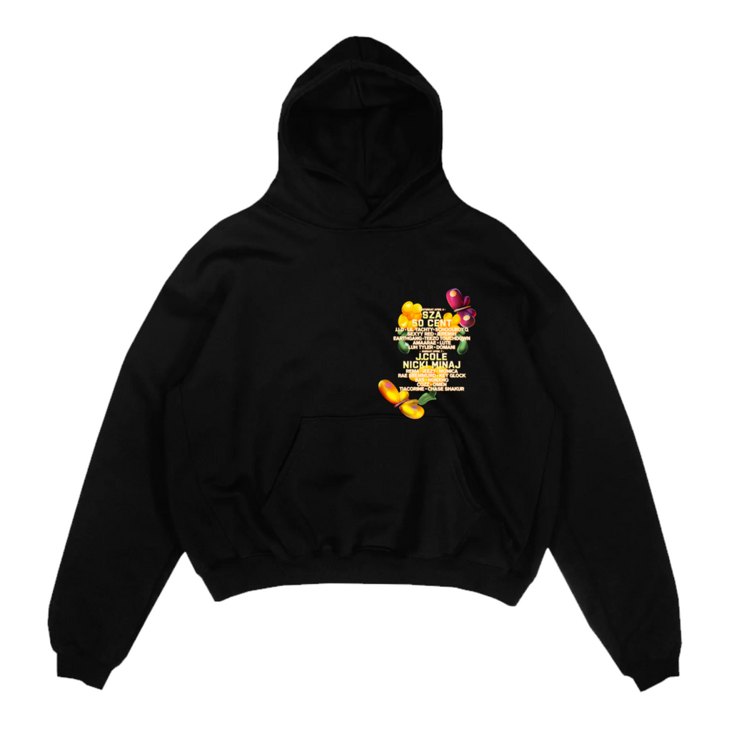 DV Fest 24 Sunburst Black Lineup PO Hoodie – Dreamville Festival