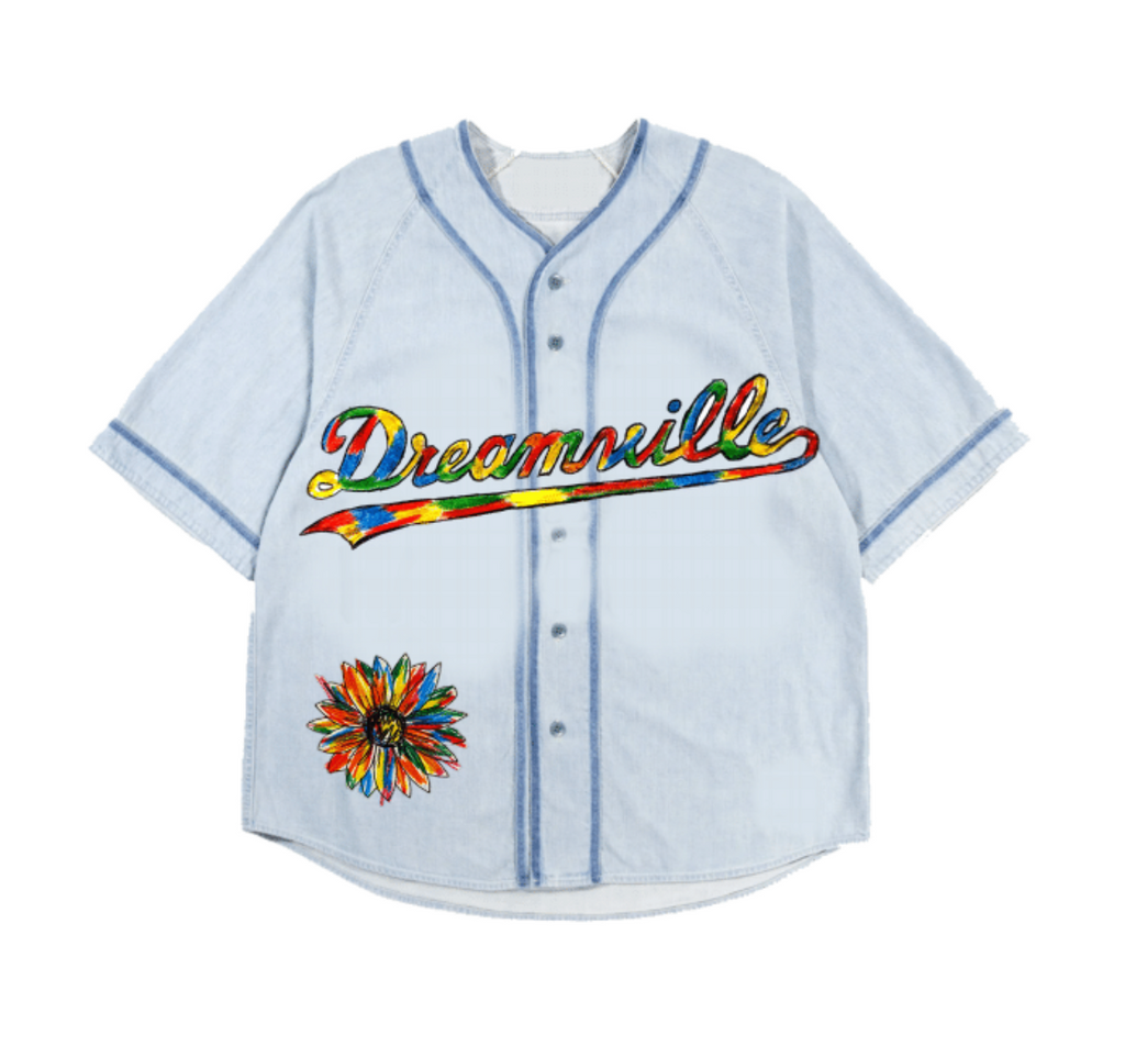 DV 24 Multicolor Logo Denim Baseball Jersey – Dreamville Festival
