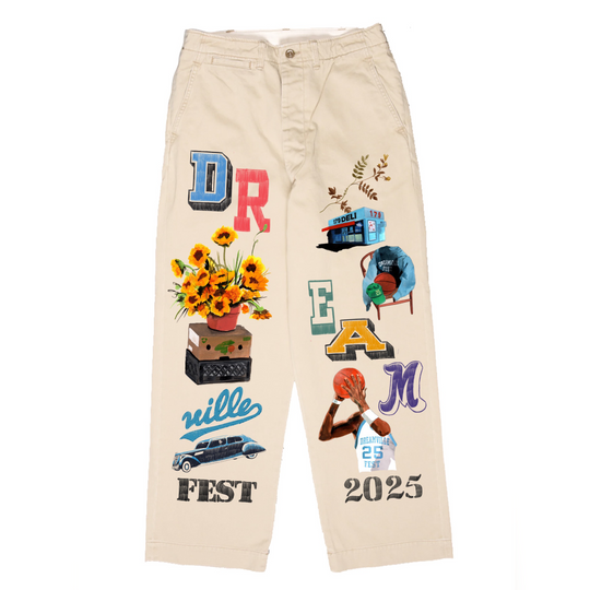 DV 25 Varsity Icons Cream Work Pants