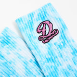 Dreamville D Blue Tie Dye Socks