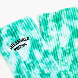 Dreamville Fest Classic Logo Black Tie Dye Teal Socks