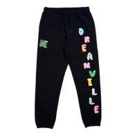 Dreamville Rainbow Letters Black Joggers