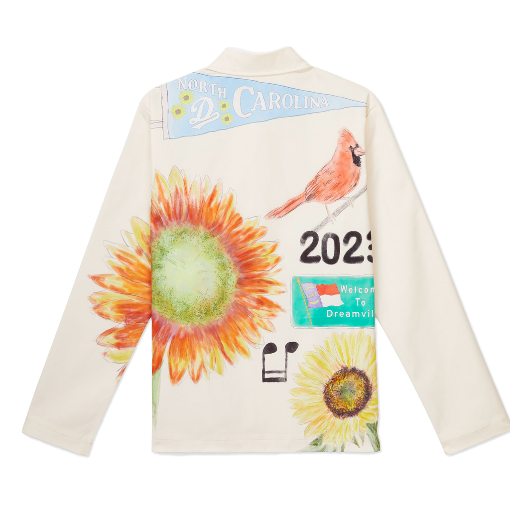 DV Fest Jacket - Watercolor Cream Coaches Jacket – Dreamville Festival